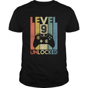 Funny Video Gamer 9Th Birthday Gift T-Shirt